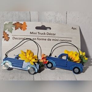 Mini Truck Décor with Yellow Flowers